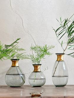 nkuku Miza Glass Vase, Large - view 2, Smoke