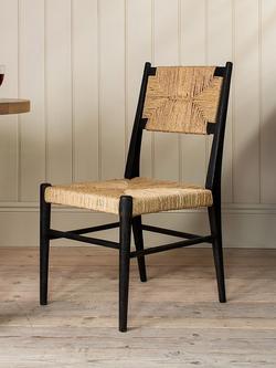 nkuku Lohanda Dining Chair, Black/Natural, Black/Natural