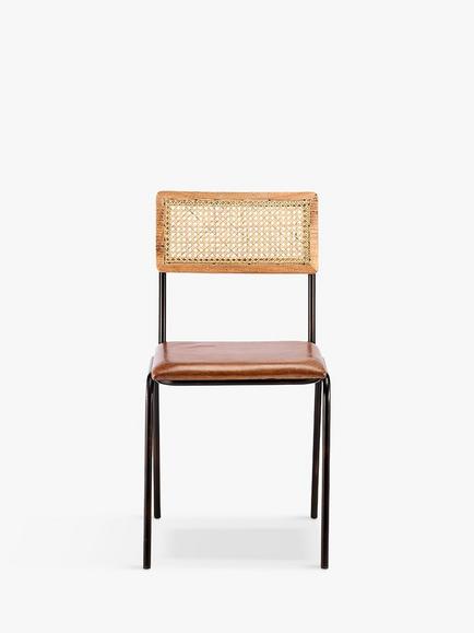 nkuku Iswa Dining Chair - view 2, Natural/Tan
