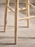 Nkuku Mengwi Round Bar Stool, Natural