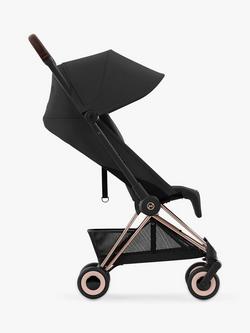 Cybex COYA Compact Pushchair - view 2, Sepia Black/Rose Gold