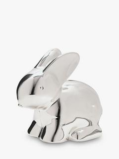 John Lewis Silver Bunny Money Box