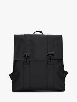 Rains MSN Water Resistant Backpack, 01 Black