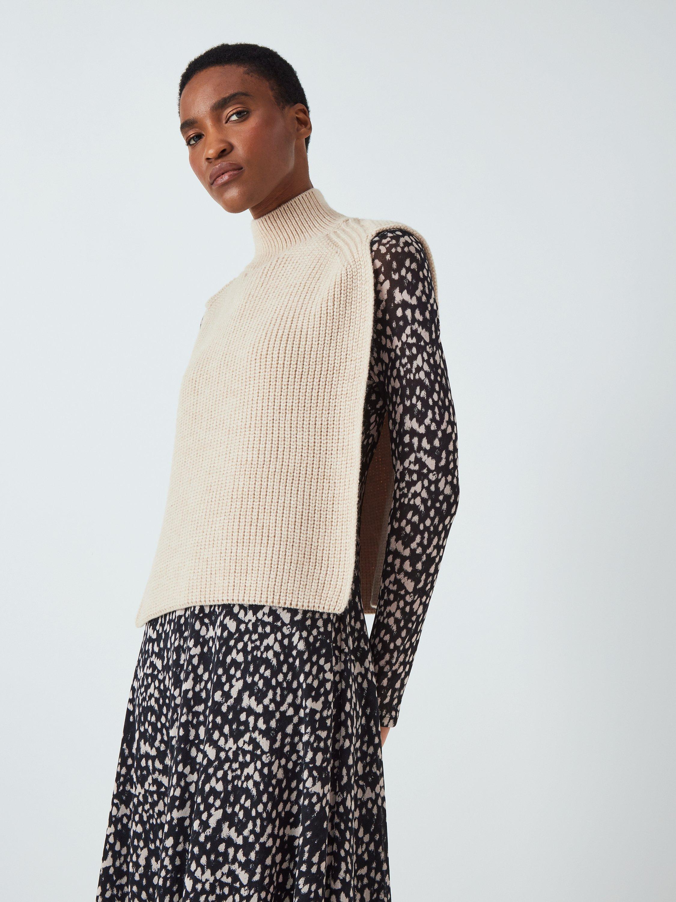 John Lewis Knit Tabard Top, Neutral