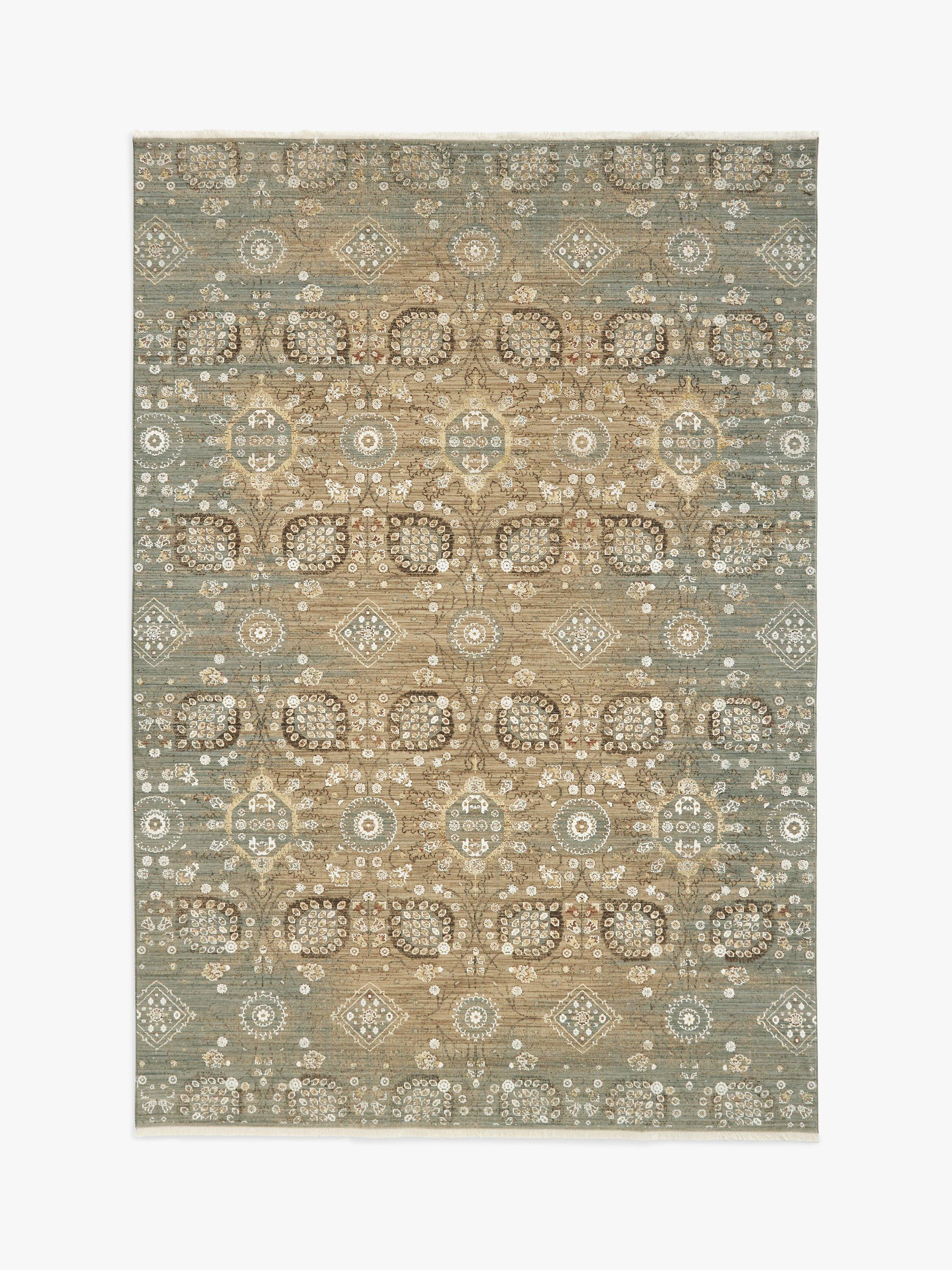 John Lewis Floral Coordinate Rug, L230 x W160 cm, Grey