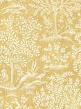 Nina Campbell Forest Wallpaper, Yellow Ncw4490-01