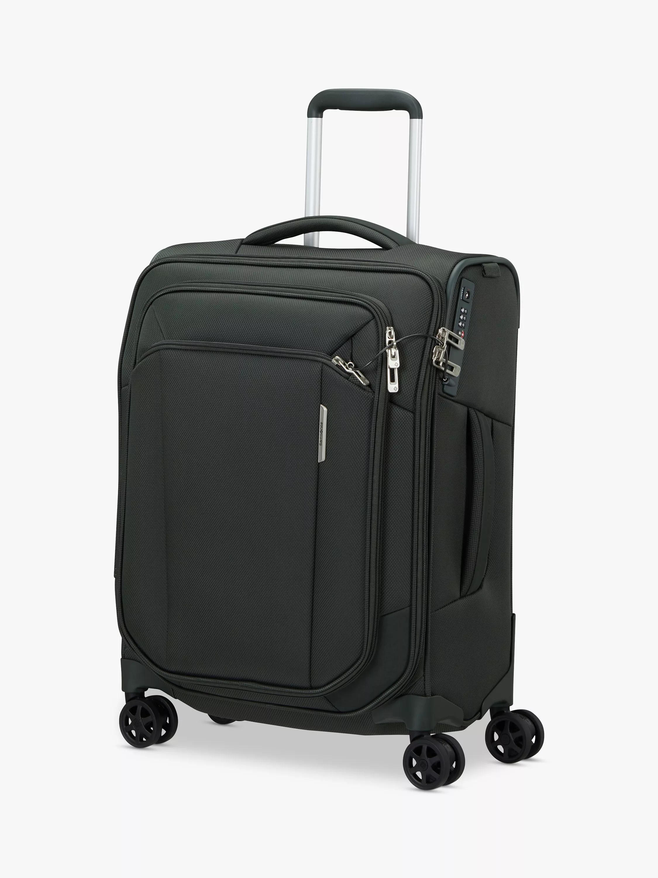 Samsonite Respark Spinner 4 Wheel 55cm Cabin Case Forest Green