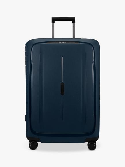 Samsonite Essens 4-Wheel 75cm Large Recycled Suitcase, Midnight Blue