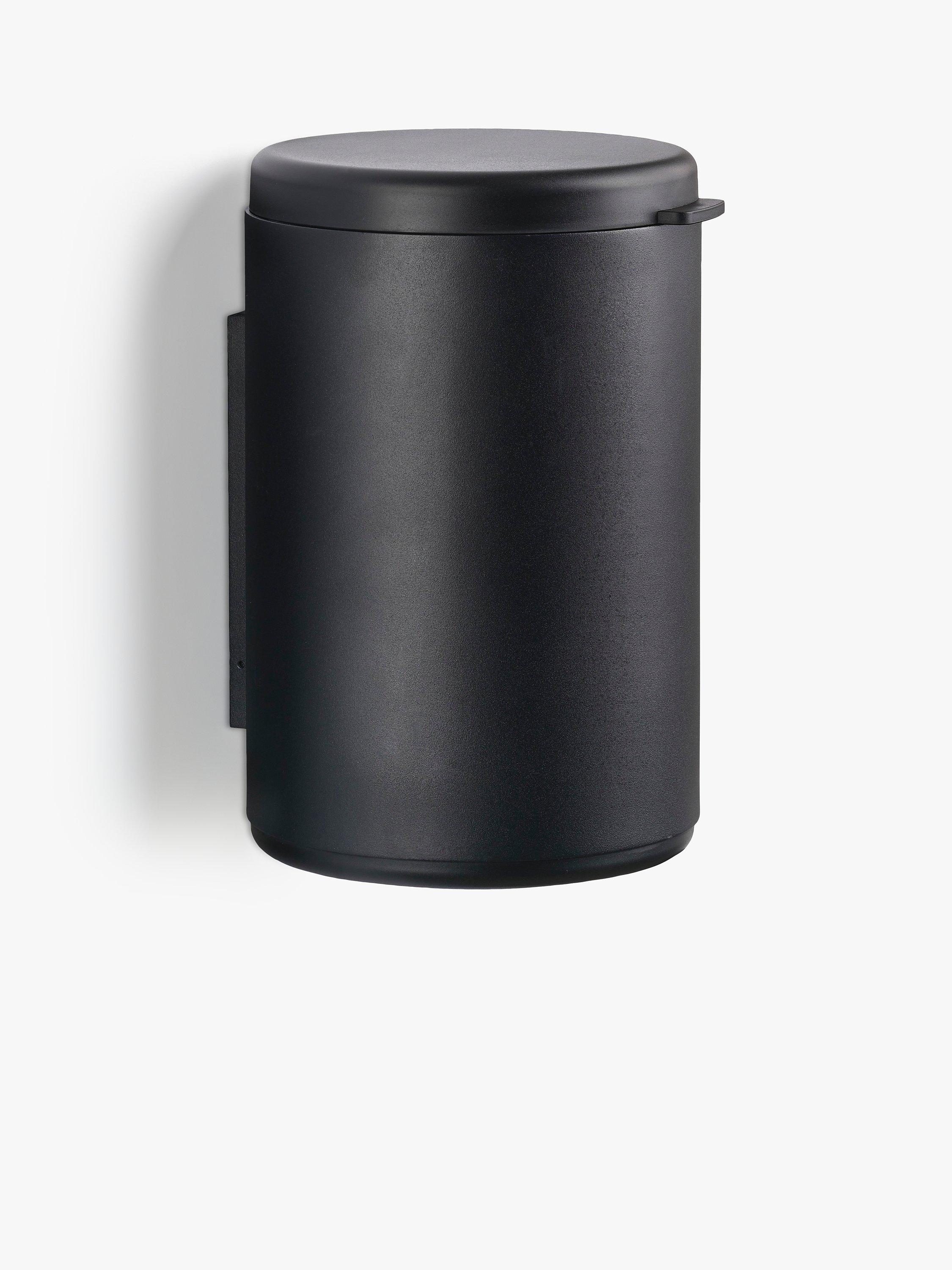 Zone Denmark RIM Wall Mounted Waste Bin, Black