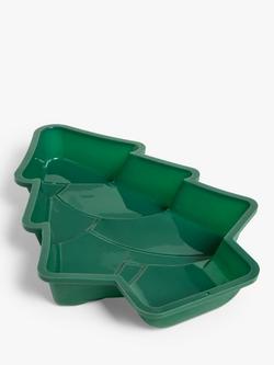 John Lewis Christmas Tree Silicone Non-Stick Cake Mould, Green