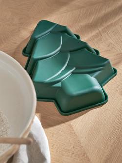 John Lewis Christmas Tree Silicone Non-Stick Cake Mould - view 2, Green
