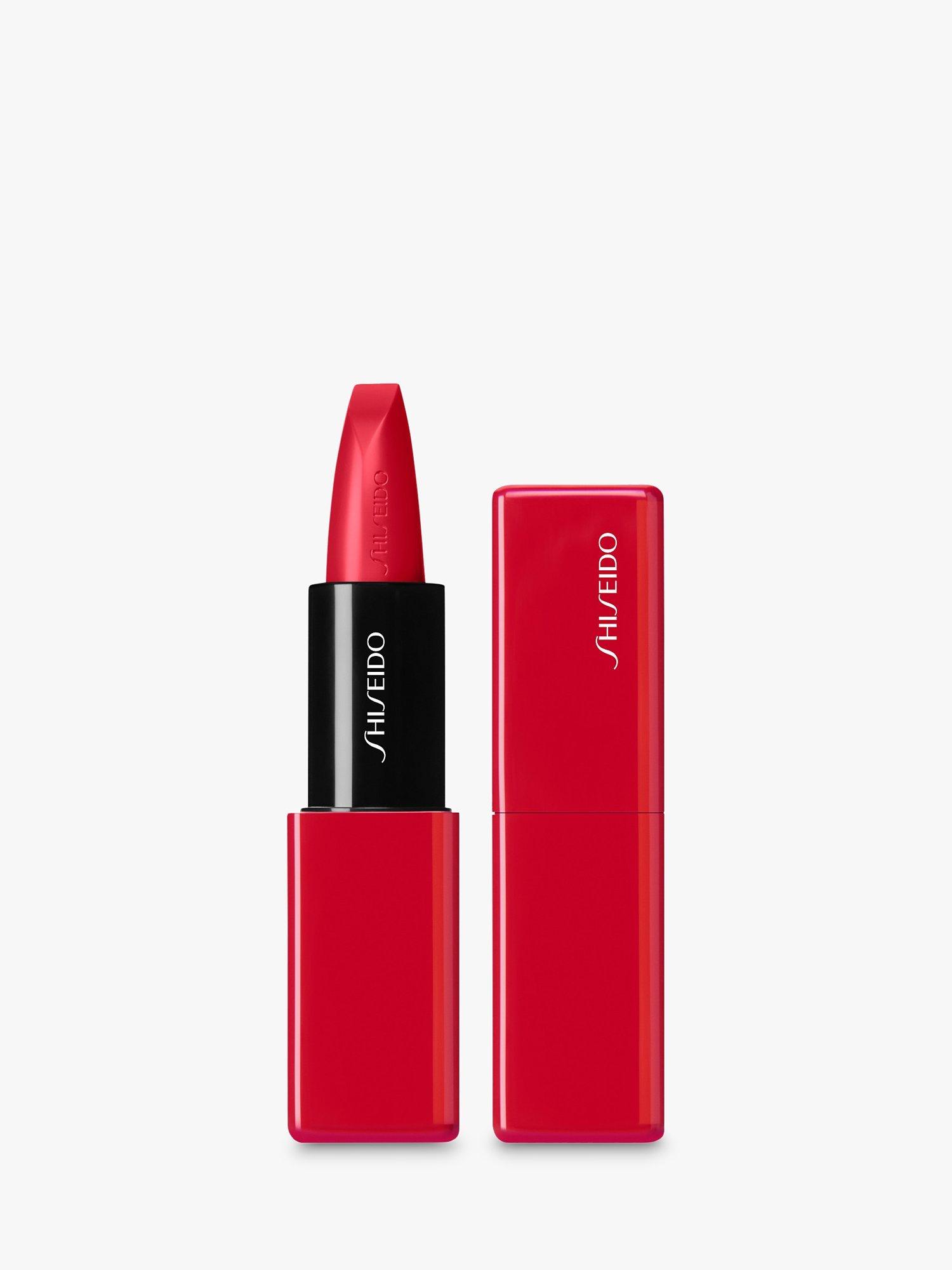 Product image 1 of 6, which shows Shiseido Technosatin Gel Lipstick, 416 Red Shift