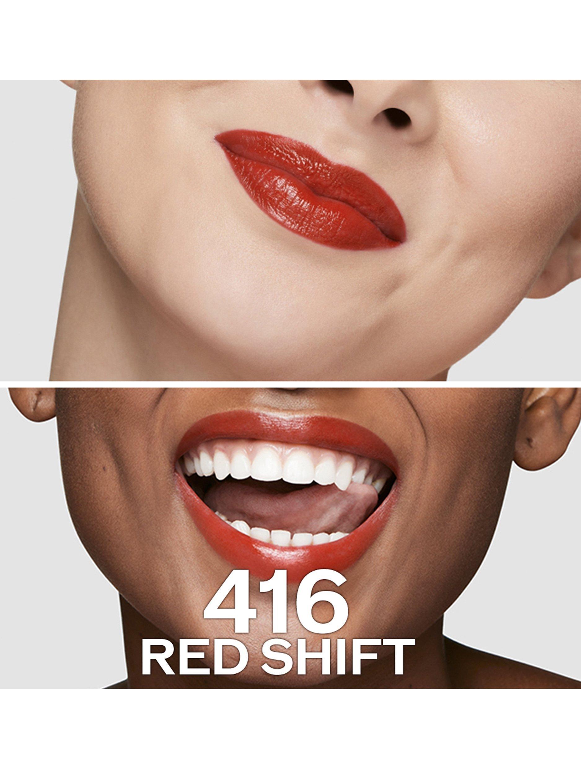 Product image 3 of 6, which shows Shiseido Technosatin Gel Lipstick, 416 Red Shift
