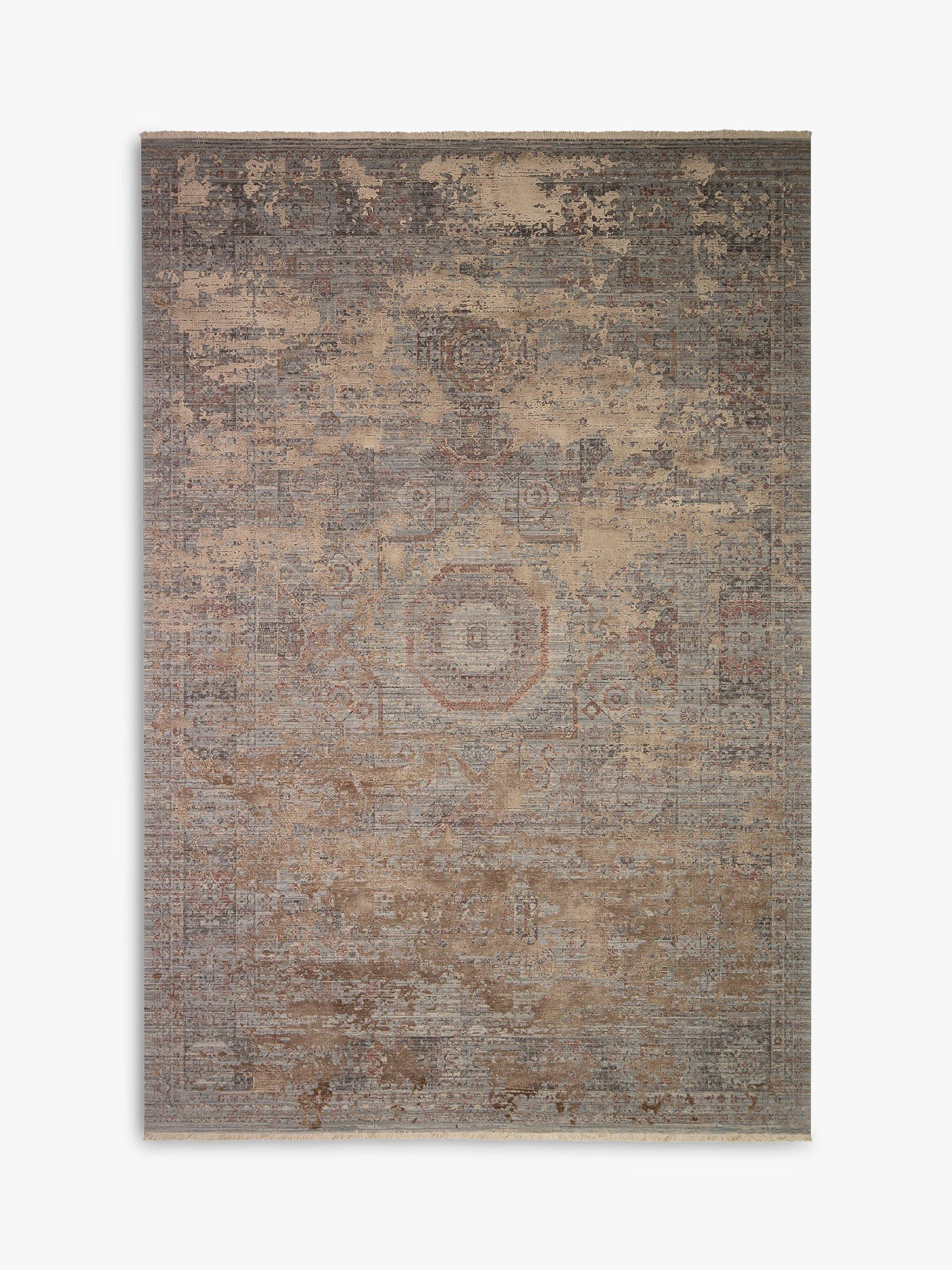 John Lewis Camel Distressed Medallion Rug, Gold, L290 x W200 cm