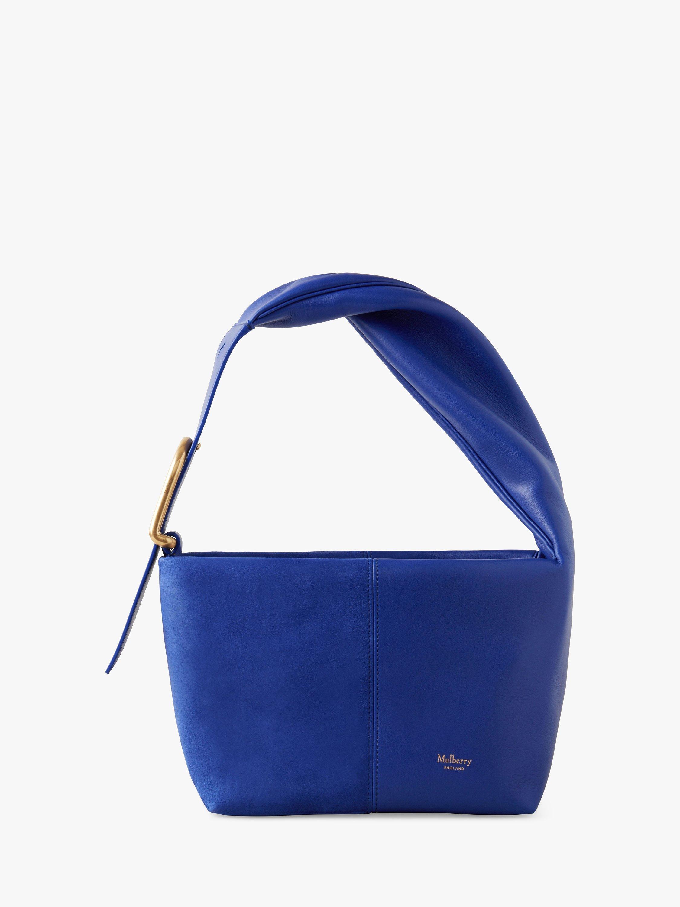Mulberry Small Retwist Matte Smooth Calf Leather & Goat Suede Hobo Bag