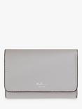 Mulberry Continental Small Classic Grain Leather Trifold Purse, Pale Grey