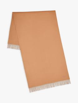 Mulberry Large Sold Merino Wool Scarf, Camel, Camel
