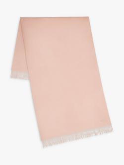 Mulberry Solid Merino Wool Scarf, Rosewater