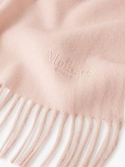 Mulberry Solid Merino Wool Scarf - view 2, Rosewater