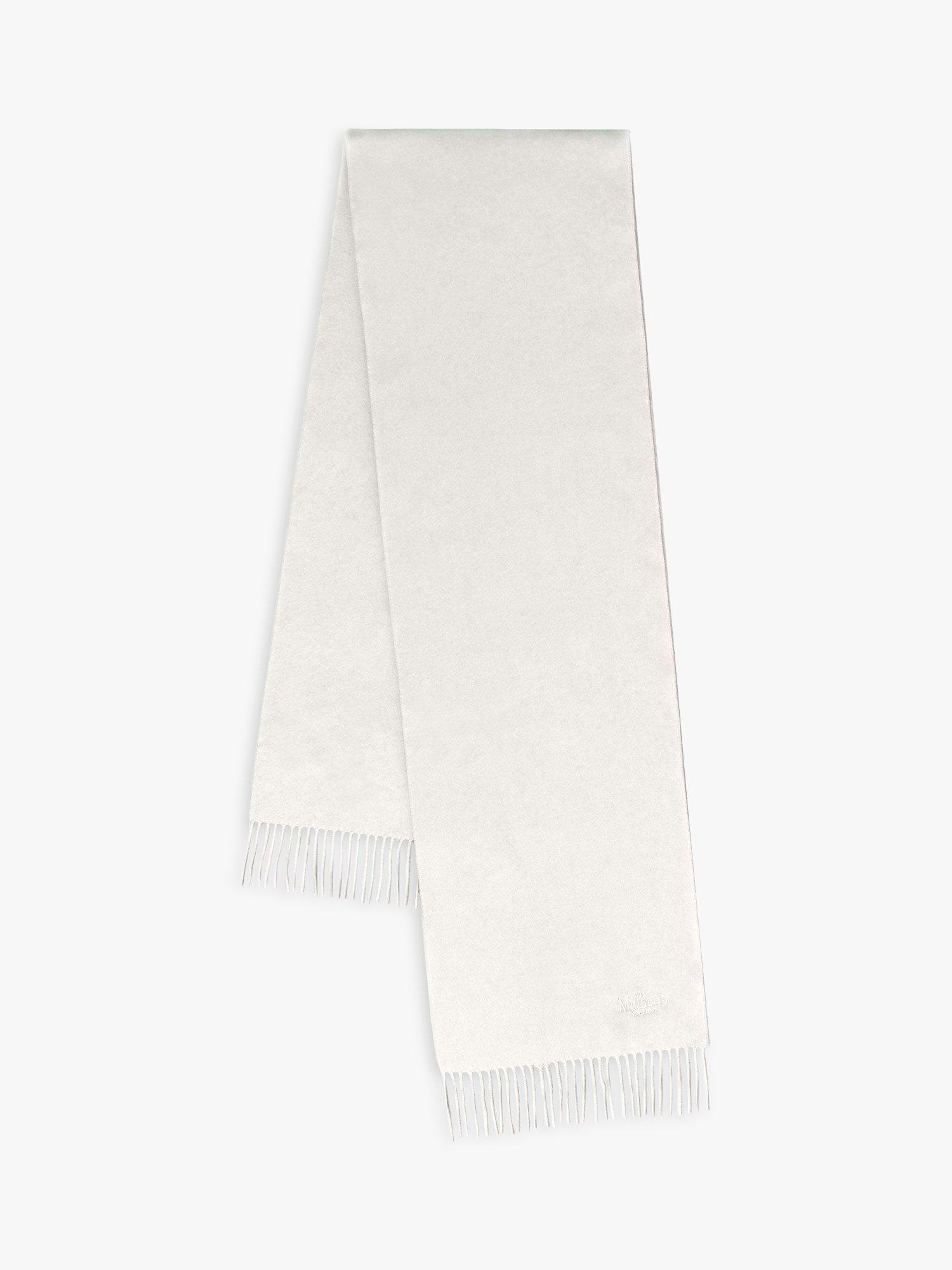 Mulberry Cashmere Scarf, Cream