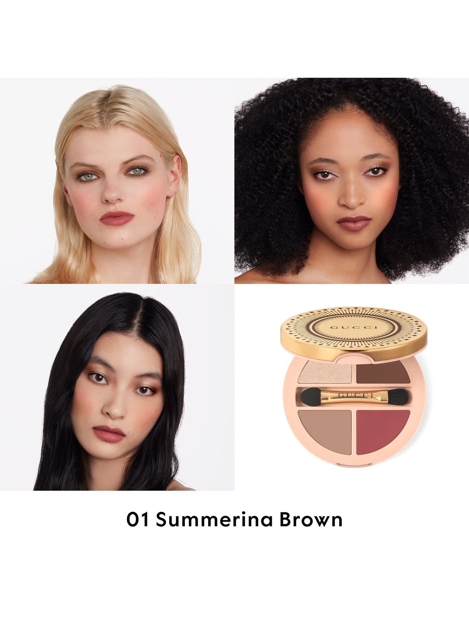 Product image 3 of 8, which shows Gucci Palette de Beauté Quatuor Eye, Cheek and Lip, 01 Summerina Brown