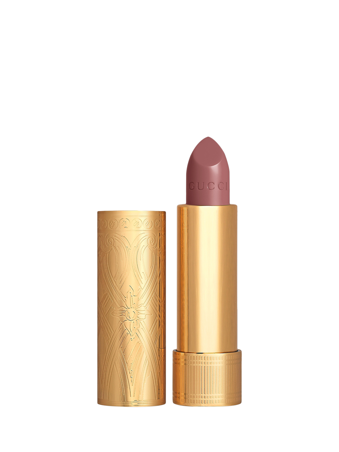 Product image 1 of 8, which shows Gucci Rouge À Lèvres Satin Lipstick Summer Shades, 219 Mary Mauve