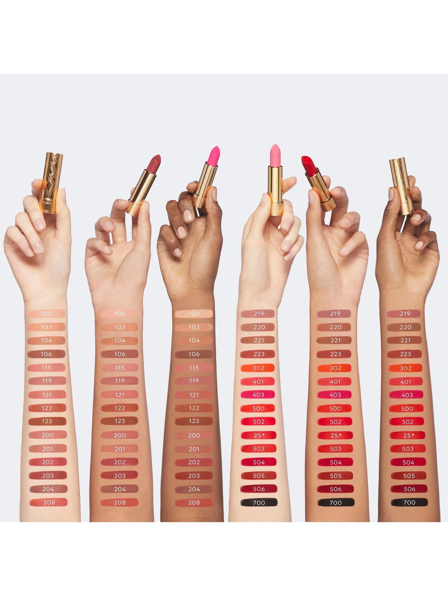 Product image 3 of 8, which shows Gucci Rouge À Lèvres Satin Lipstick Summer Shades, 115 Bertha Blossom