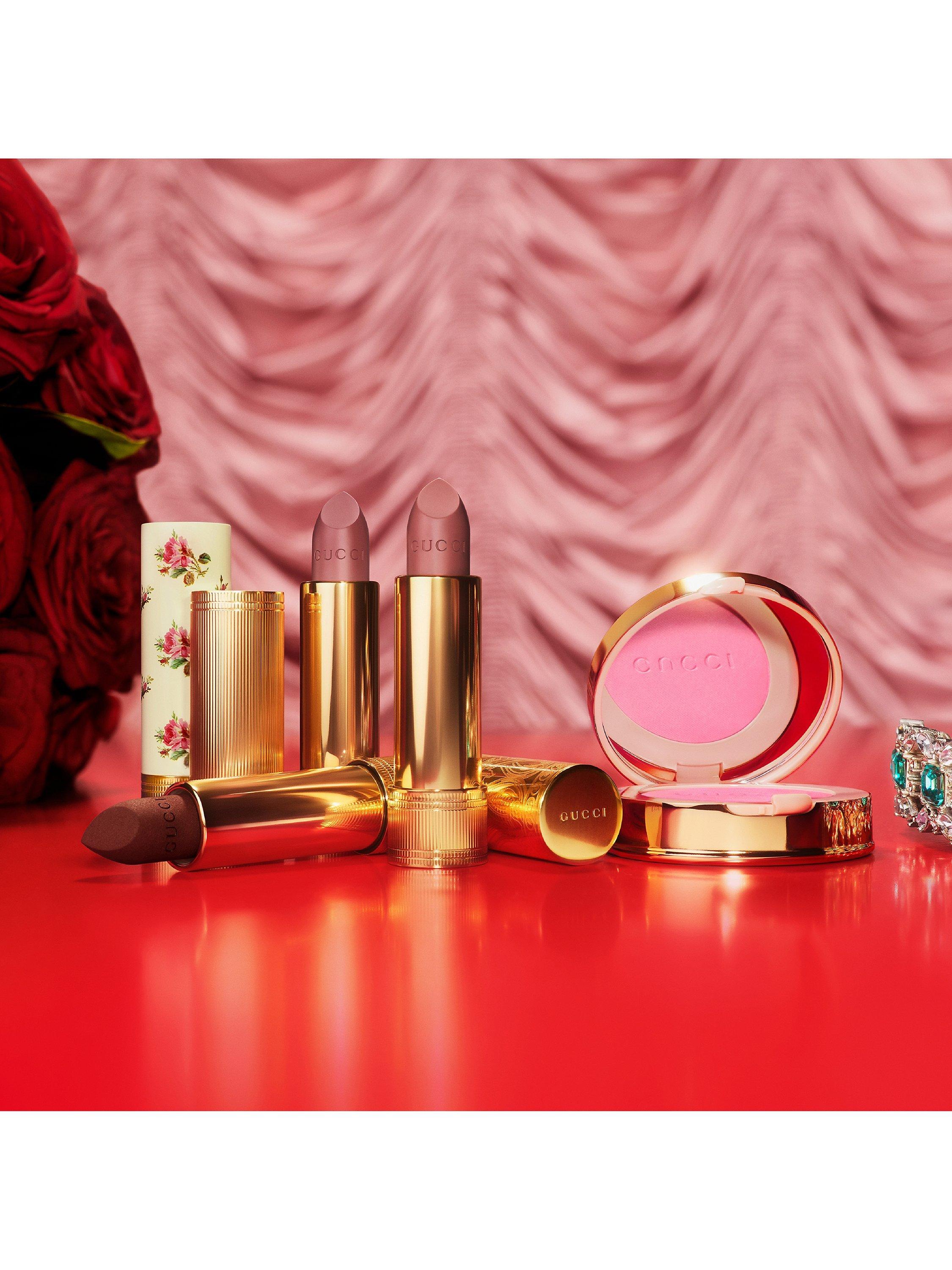 Product image 7 of 8, which shows Gucci Rouge À Lèvres Voile Lipstick Summer Shades, 221 Candace Rose