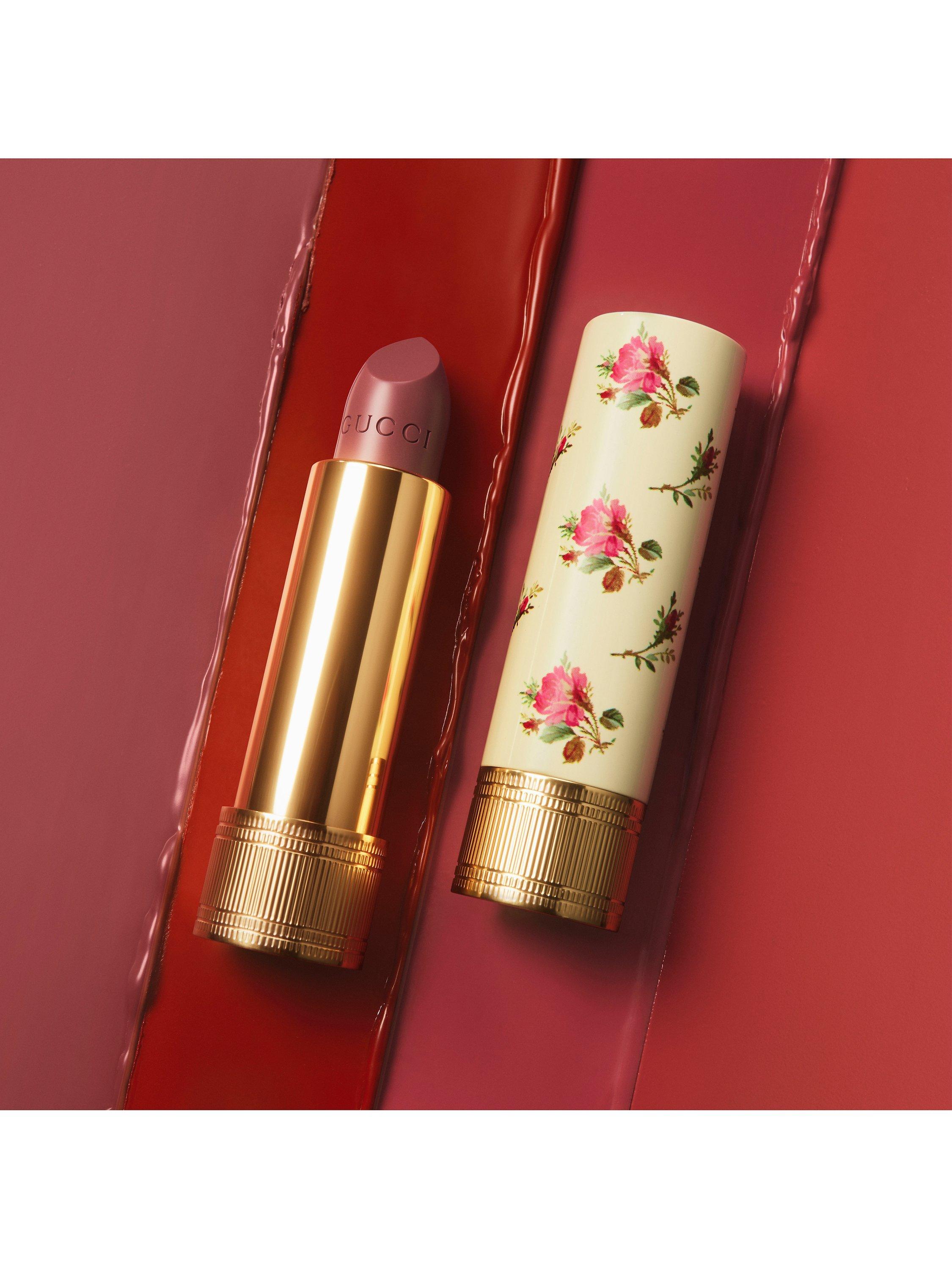 Product image 2 of 8, which shows Gucci Rouge À Lèvres Voile Lipstick Summer Shades, 208 They Met In Argentina