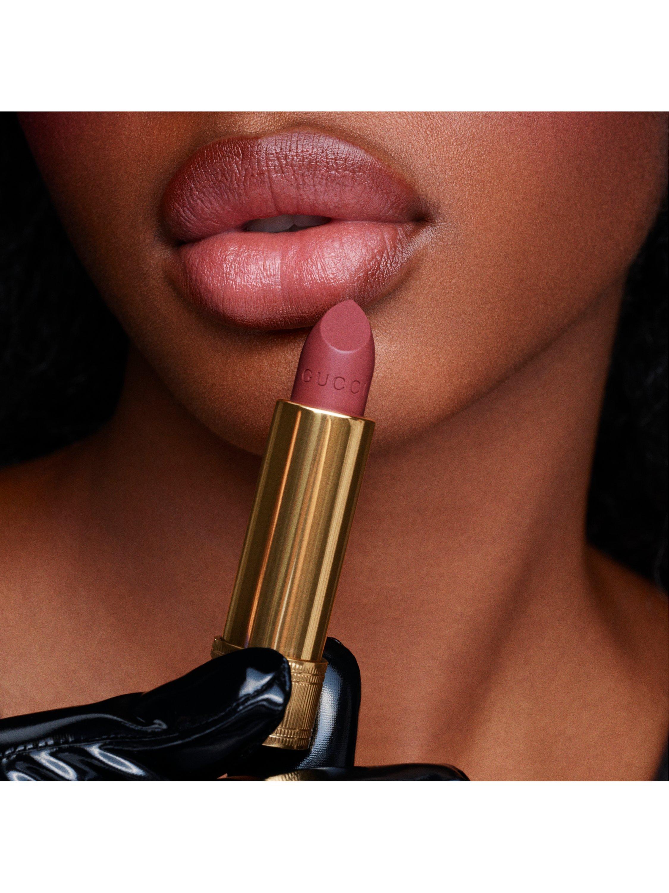 Product image 4 of 8, which shows Gucci Rouge À Lèvres Voile Lipstick Summer Shades, 208 They Met In Argentina