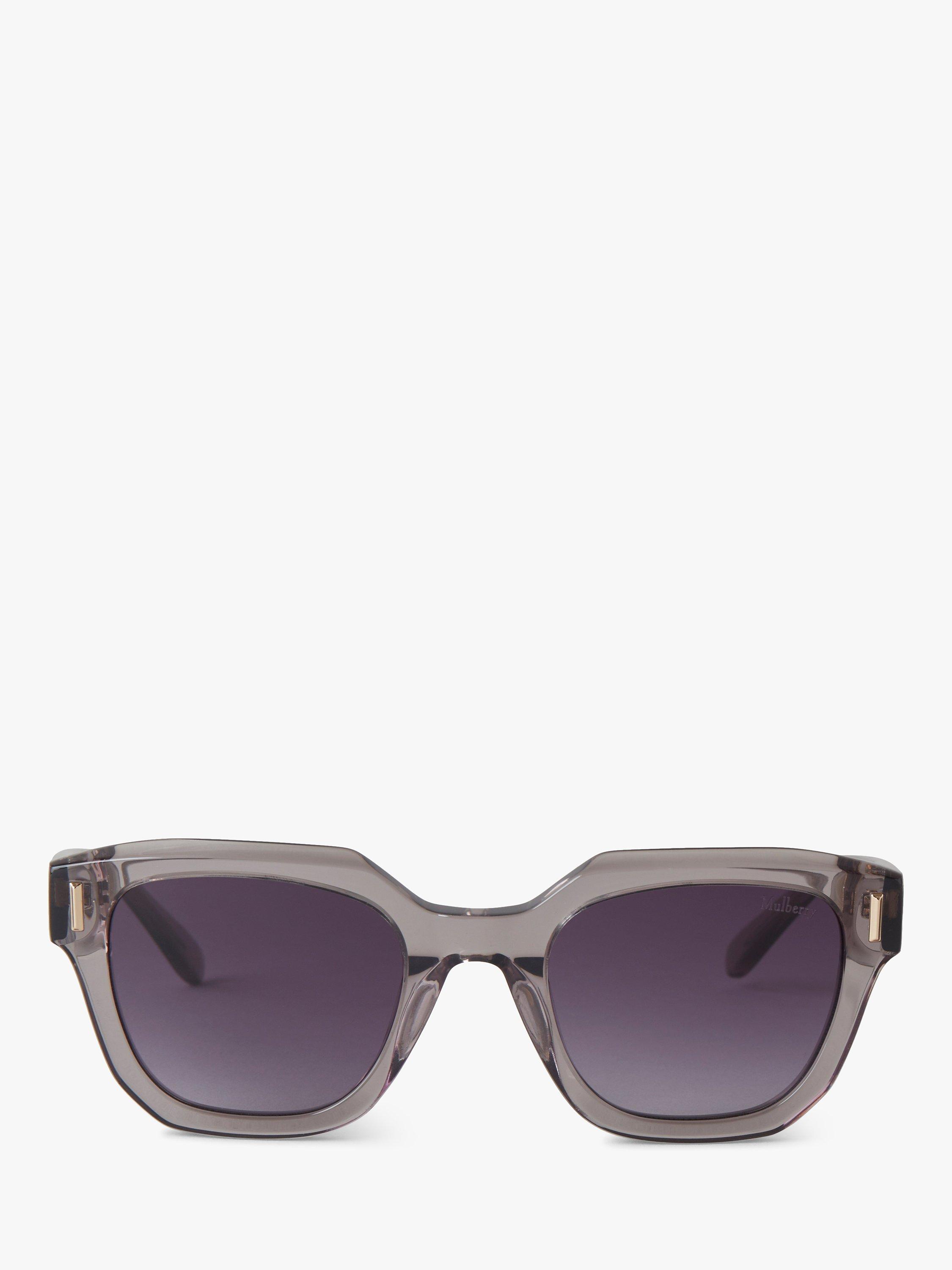 Mulberry Unisex Belgrave Wayfarer Sunglasses, Charcoal