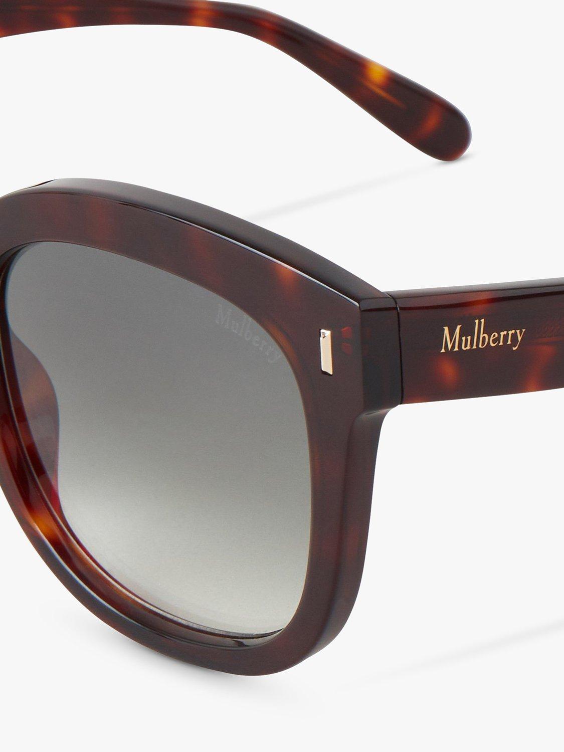 Mulberry Charlotte Sunglasses, Tortoise Shell