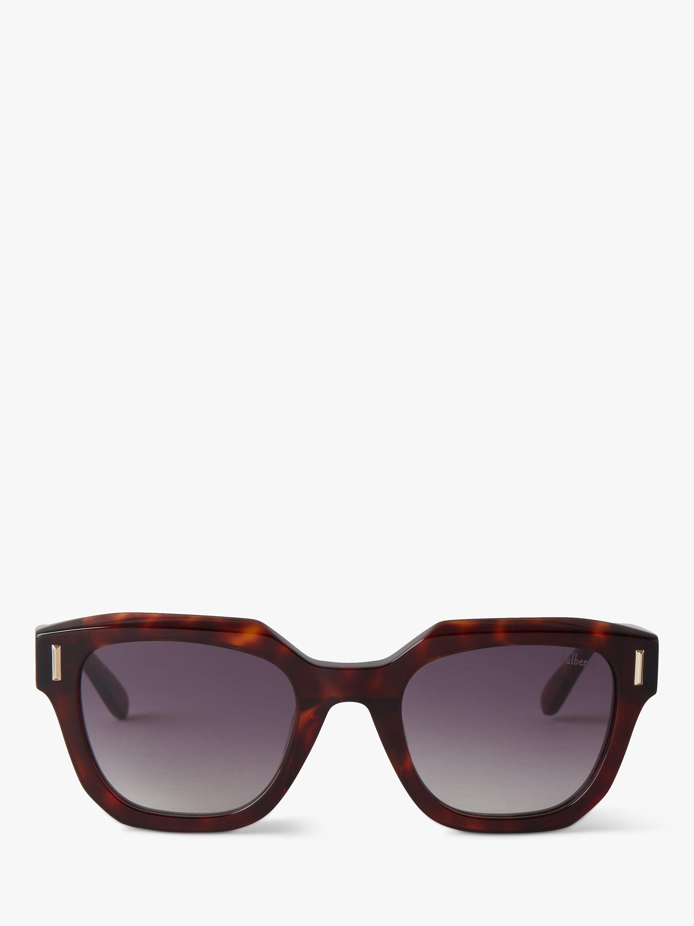 Mulberry Unisex Belgrave Wayfarer Sunglasses, Tortoise Shell