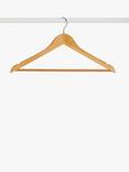 John Lewis Wood Jacket Bar Hangers, (FSC Wood) Pack of 6, Natural