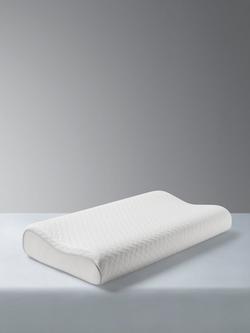 John Lewis Specialist Support 2-Way Memory Foam Standard Pillow containing TENCEL™ Lyocell, Medium/Firm (4), White