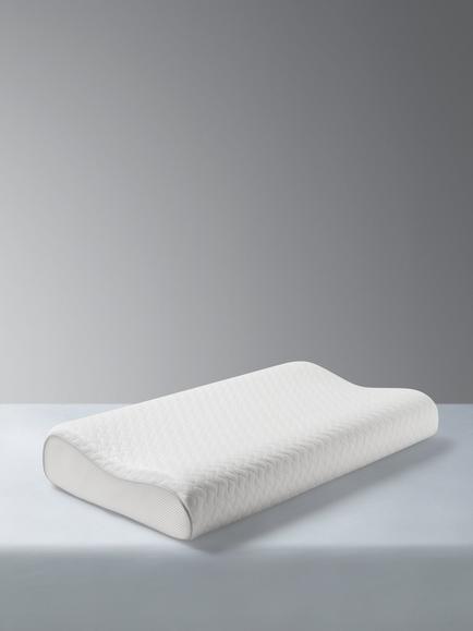 John Lewis Specialist Support 2-Way Memory Foam Standard Pillow containing TENCEL™ Lyocell, Medium/Firm, White