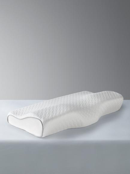 John Lewis Specialist Support Neck Memory Foam Standard Pillow containing TENCEL™ Lyocell, Firm, White