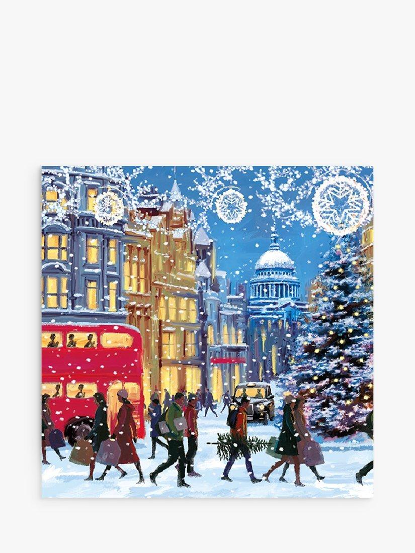 Museums & Galleries London Bus Charity Christmas Cards, Pack of 5