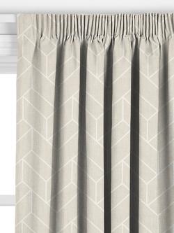 John Lewis Figure Made to Measure Curtains or Roman Blind, Putty - view 2, Putty
