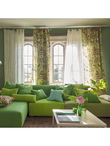 Designers Guild Ikebana Damask Furnishing Fabric - view 2, Fuchsia