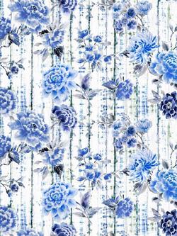 Designers Guild Kyoto Flower Furnishing Fabric, Indigo