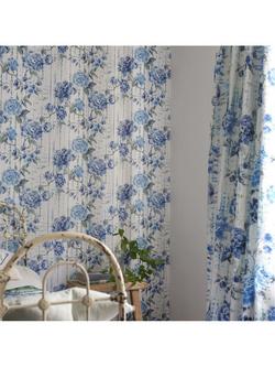 Designers Guild Kyoto Flower Furnishing Fabric - view 2, Indigo