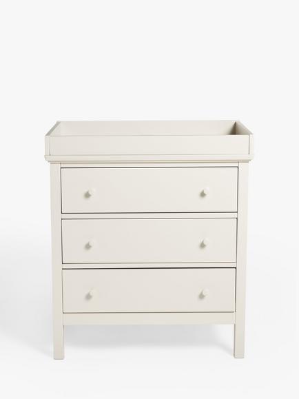 John Lewis Wilton Changing Table Dresser, Linen - view 2, Linen