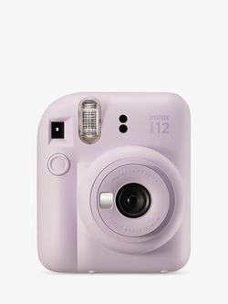 Fujifilm instax™ Mini 12 Instant Camera with Built-In Flash & Hand Strap, Lilac Purple