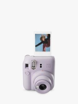 Fujifilm instax™ Mini 12 Instant Camera with Built-In Flash & Hand Strap - view 2, Lilac Purple
