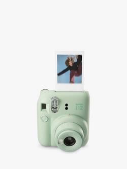 Fujifilm instax™ Mini 12 Instant Camera with Built-In Flash & Hand Strap - view 2, Mint Green