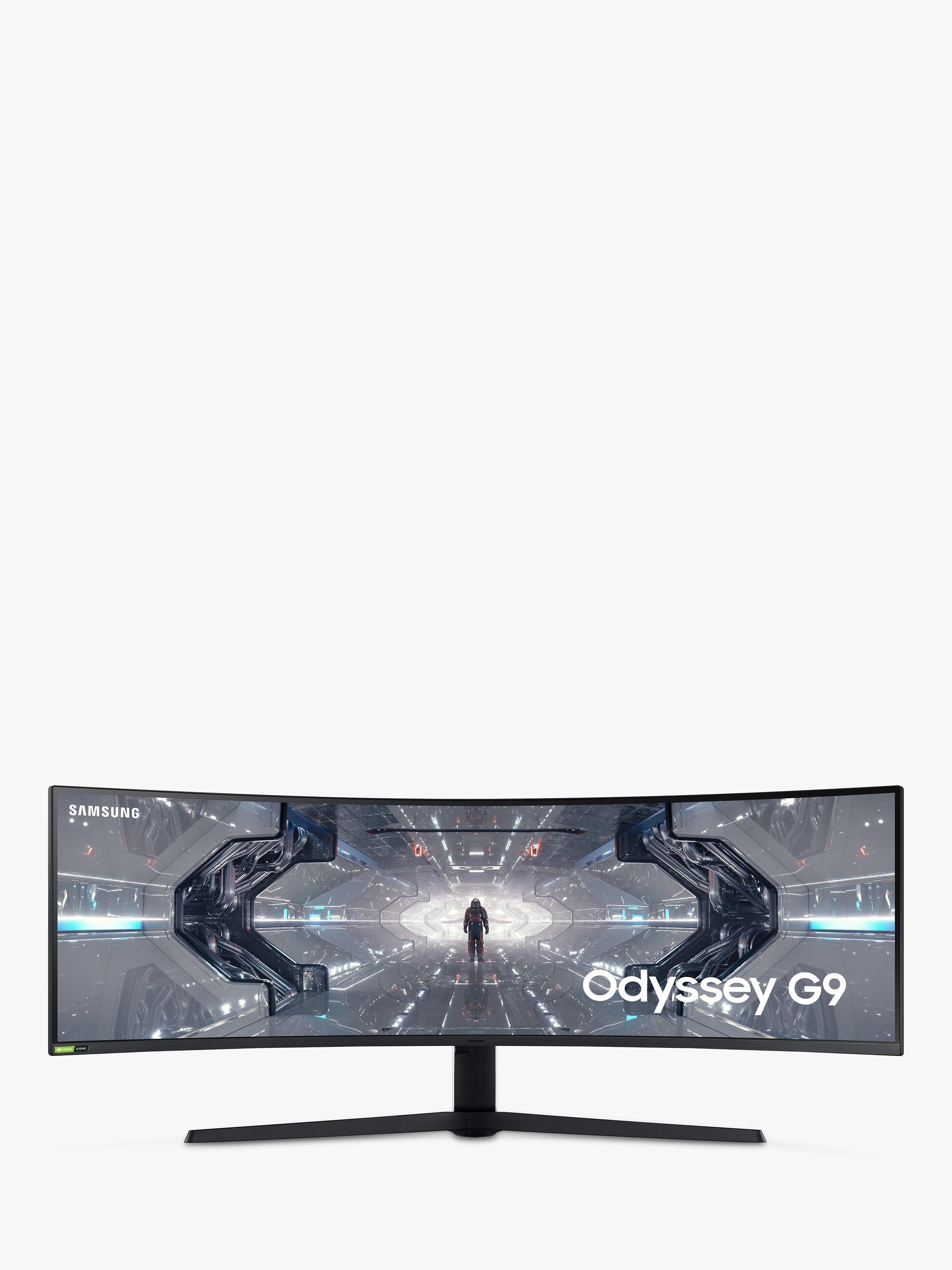 Samsung Odyssey G9 LC49G95TSSPXXU Dual QHD Curved Ultrawide Gaming Monitor, 49", White