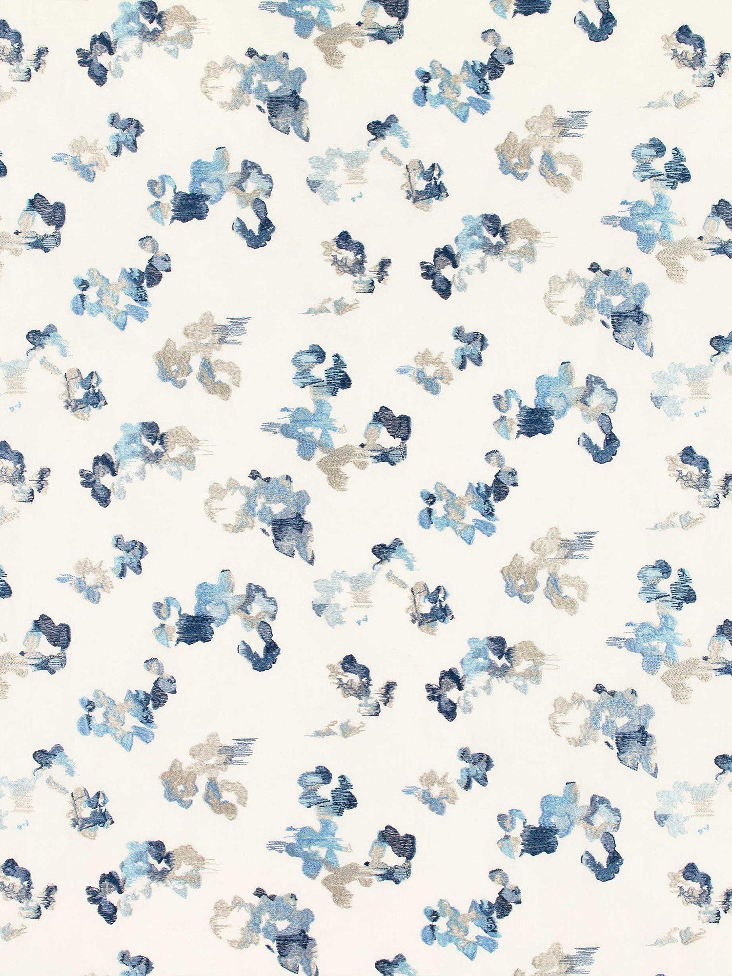 Villa Nova Aster Furnishing Fabric, Sapphire