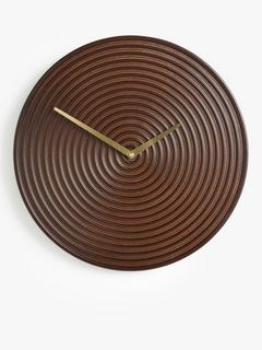 Swoon Roche Wall Clock, 40cm, Brown