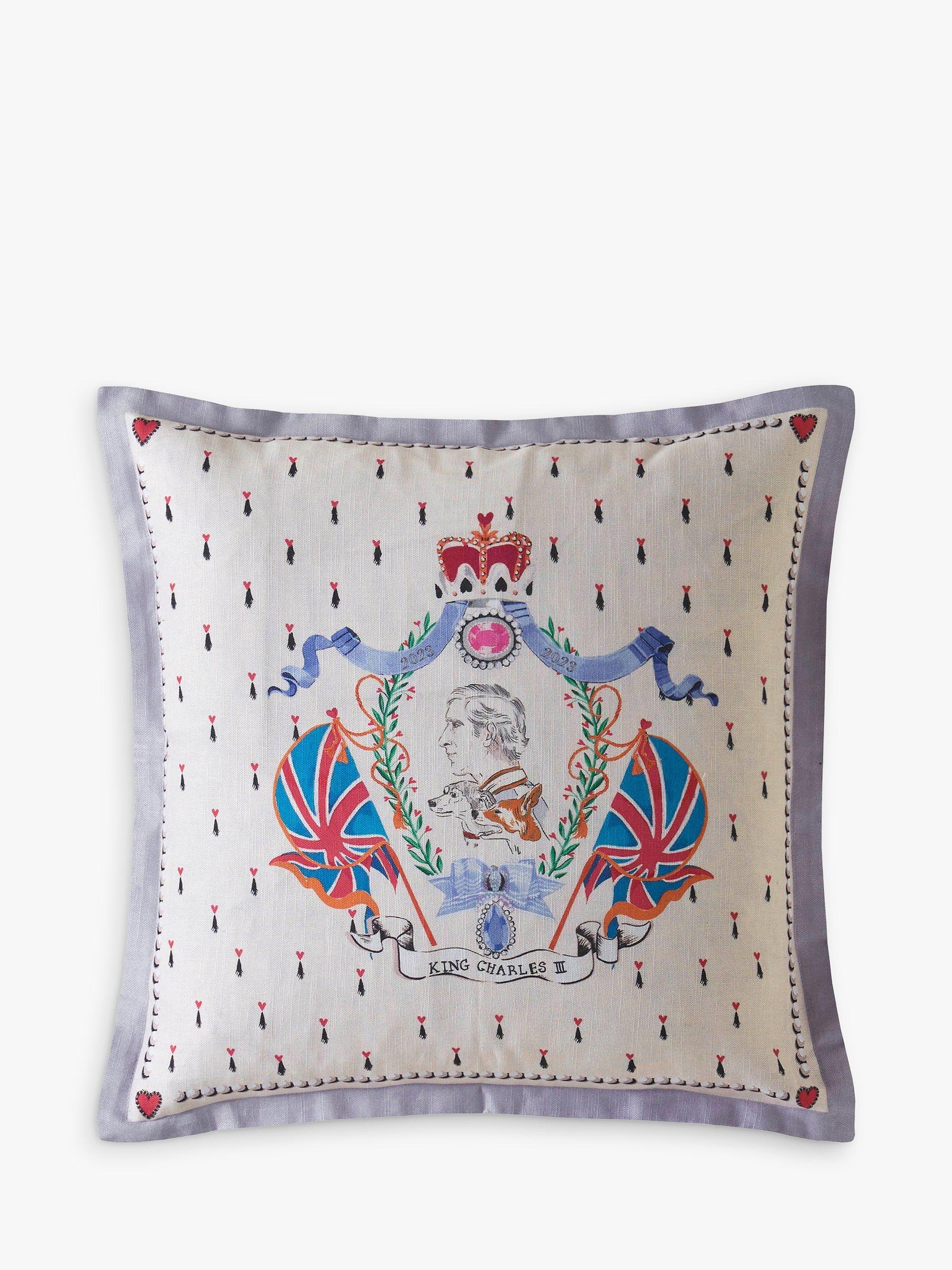 Cath Kidston King Charles III Coronation Commemorative Cushion